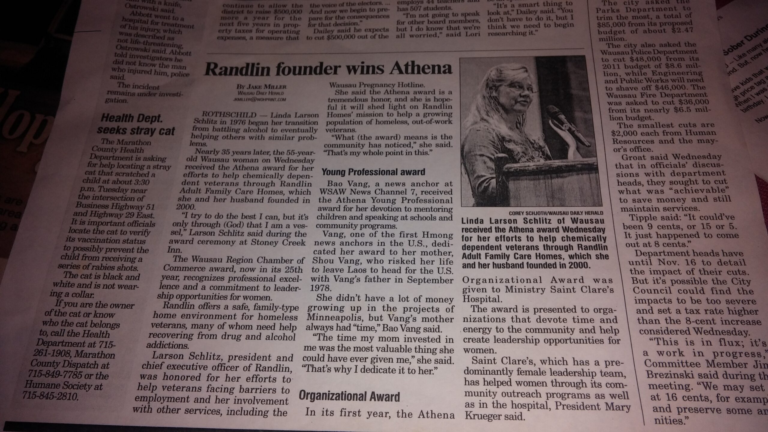 Athena Award Herald